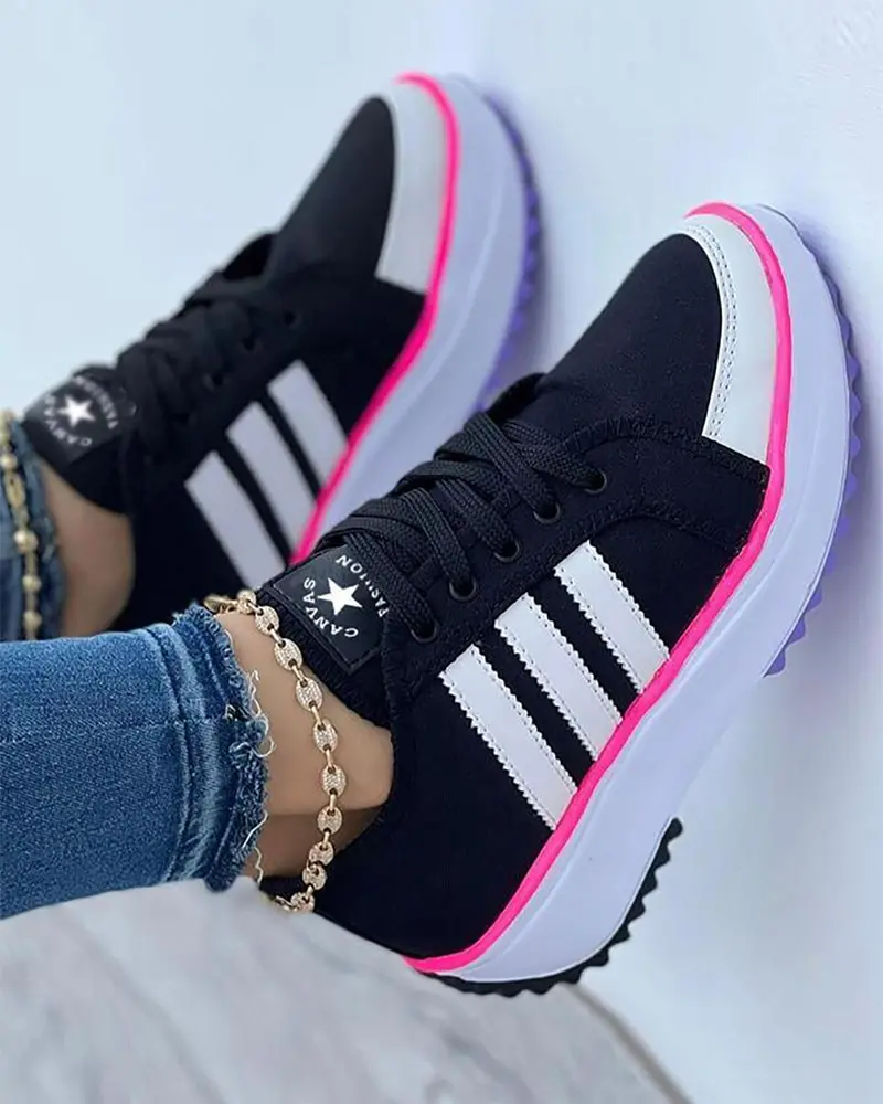 Barbara | Platform Lace-Up Sneakers