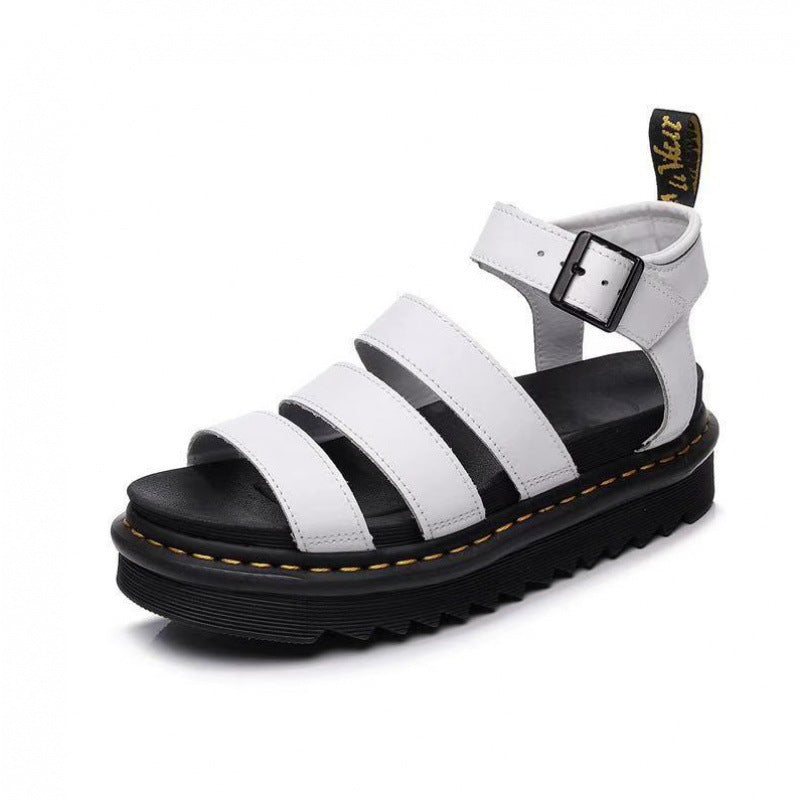 Donna | Platform Sandals With Buckle Ankle Strap