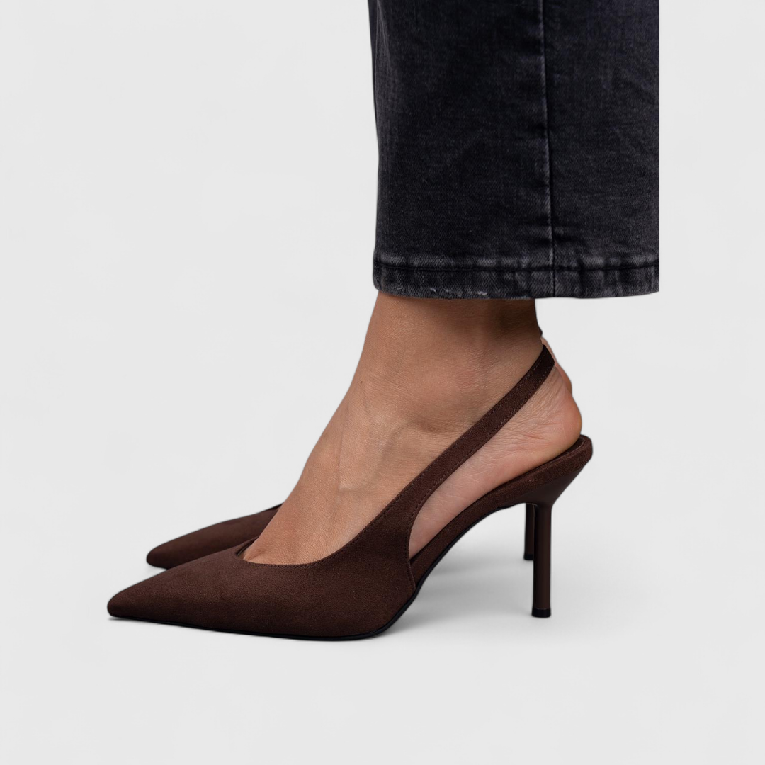 Ruth | Pointed-Toe Slingback Pumps With Stiletto Heel