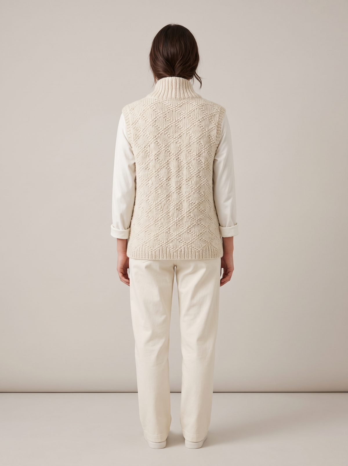 Lottie | Textured Knit Vest With Toggle Closures