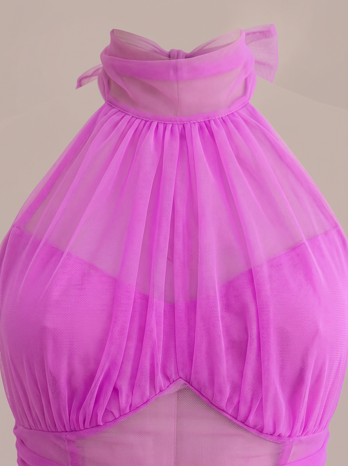 Scarlett | Tulle Halter A-Line Midi Dress