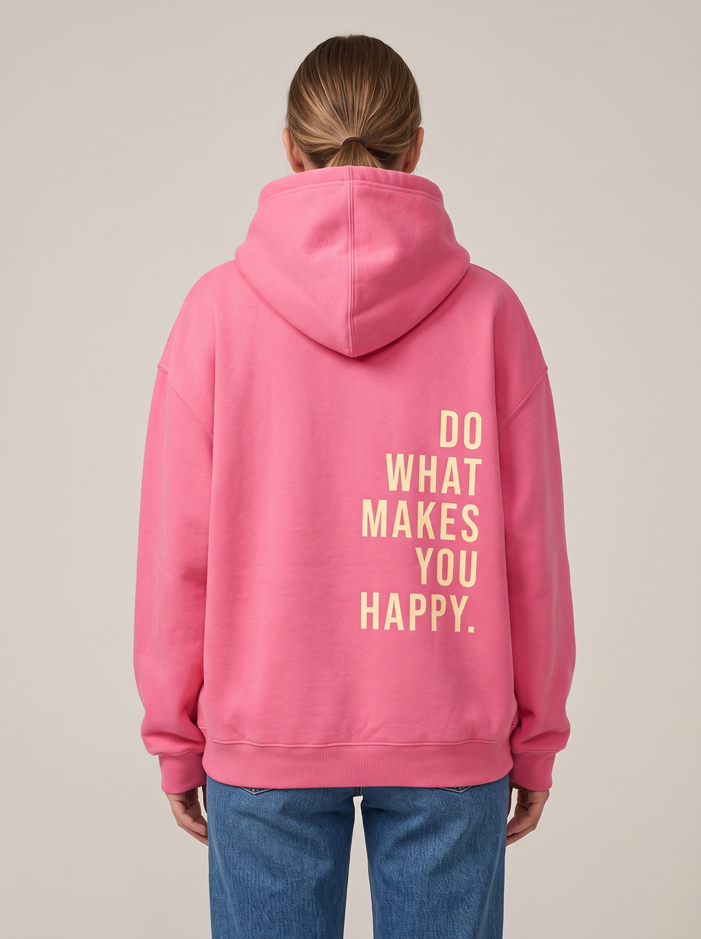 Josephine | Oversized Hoodie With Slogan Back Print