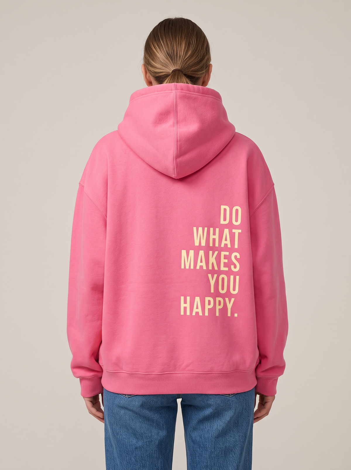Josephine | Oversized Hoodie With Slogan Back Print