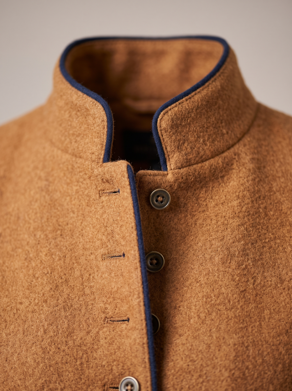 Marion | Stand Collar Jacket With Contrast Trim