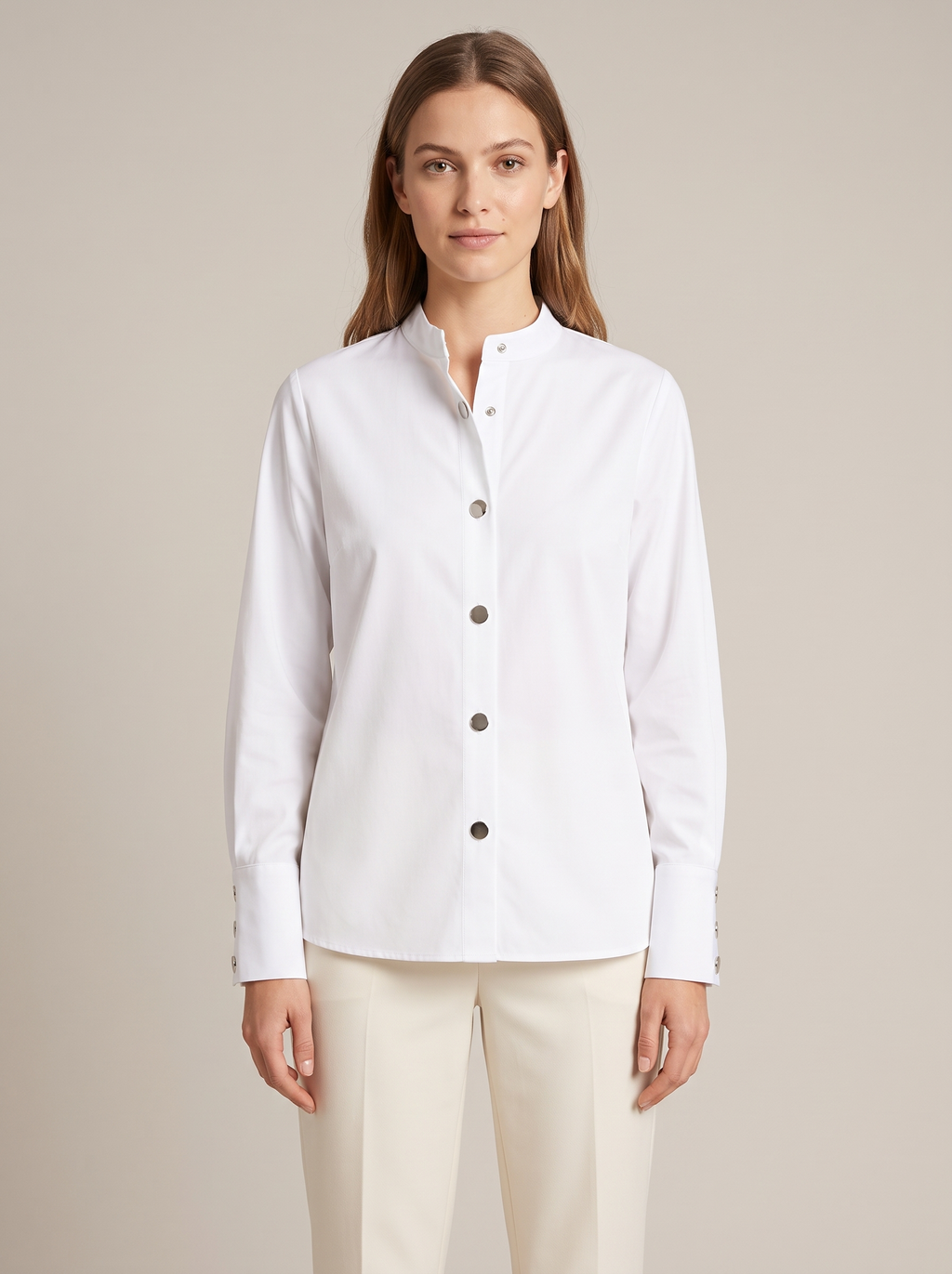 Mackenzie | Button-Down Blouse With Wide Cuffs