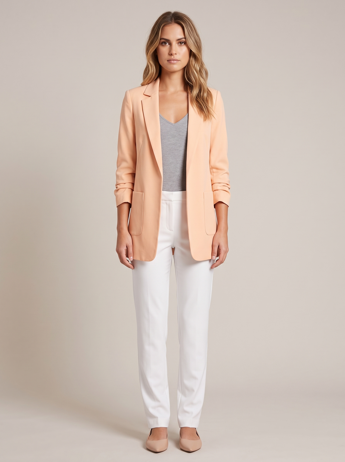 Monica | Tailored Open-Front Blazer