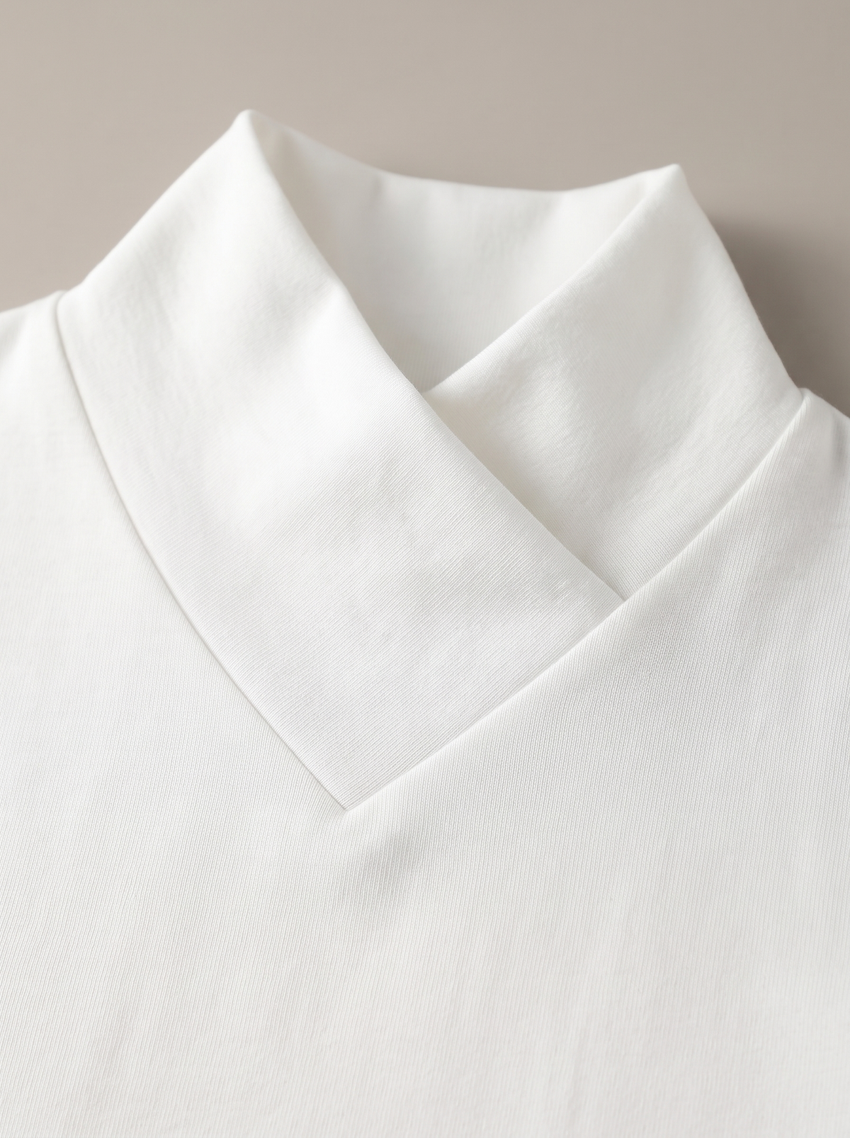 Stephanie | Soft-Touch Turtleneck With Crossover Collar