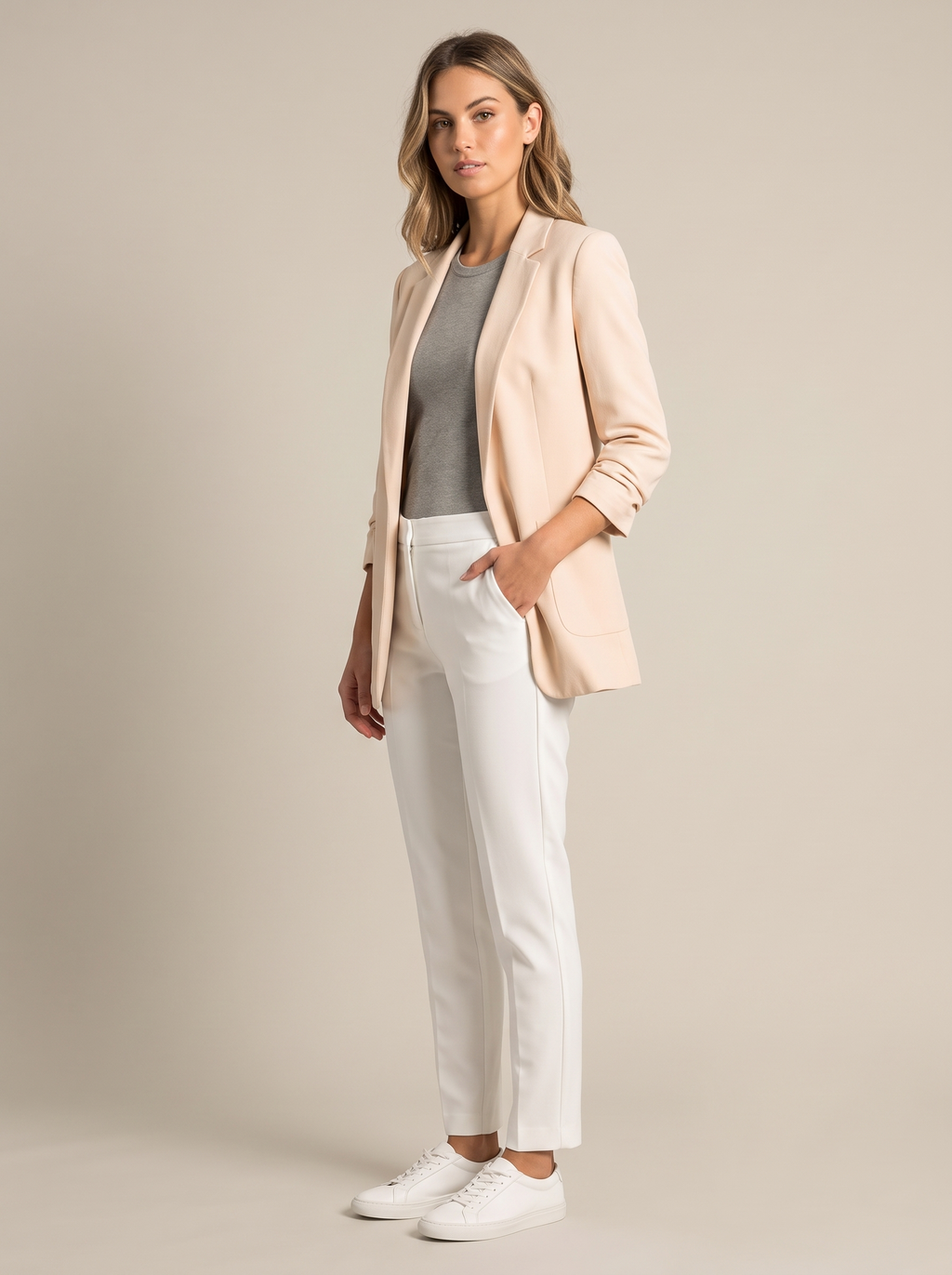 Monica | Tailored Open-Front Blazer