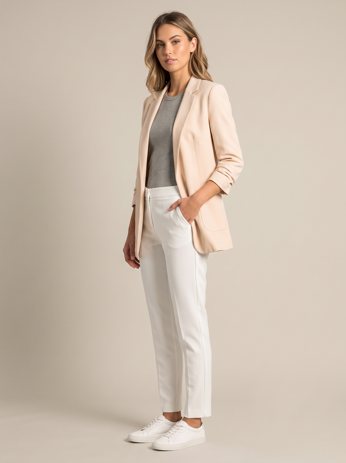 Monica | Tailored Open-Front Blazer