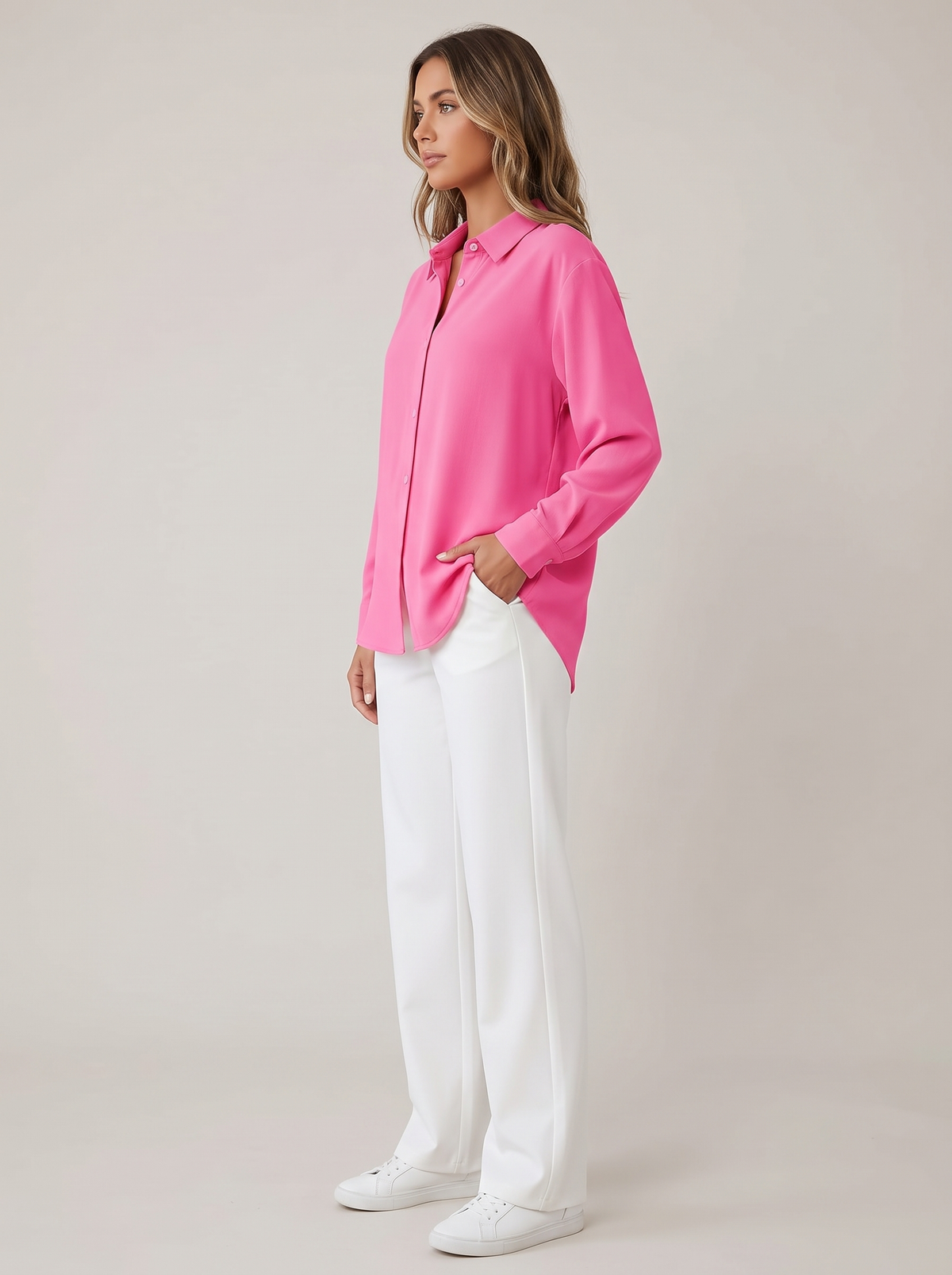 Allegra | Relaxed Button-Up Blouse With Collar