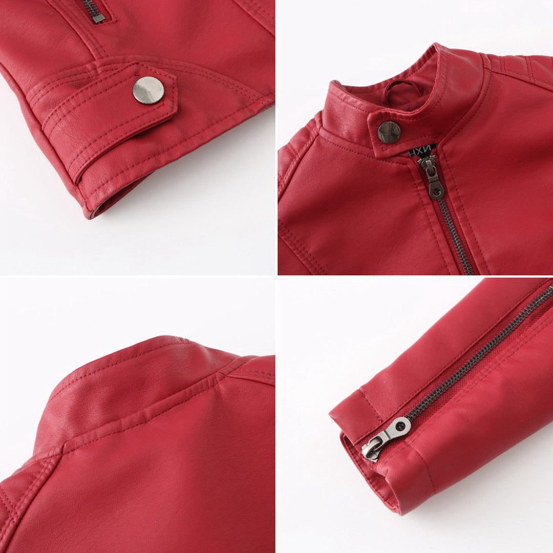 Virginia | Cropped Zip-Up Jacket With Stand Collar