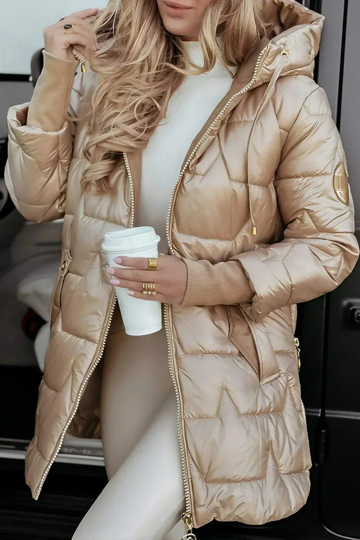 Avery | Quilted Hooded Puffer Jacket
