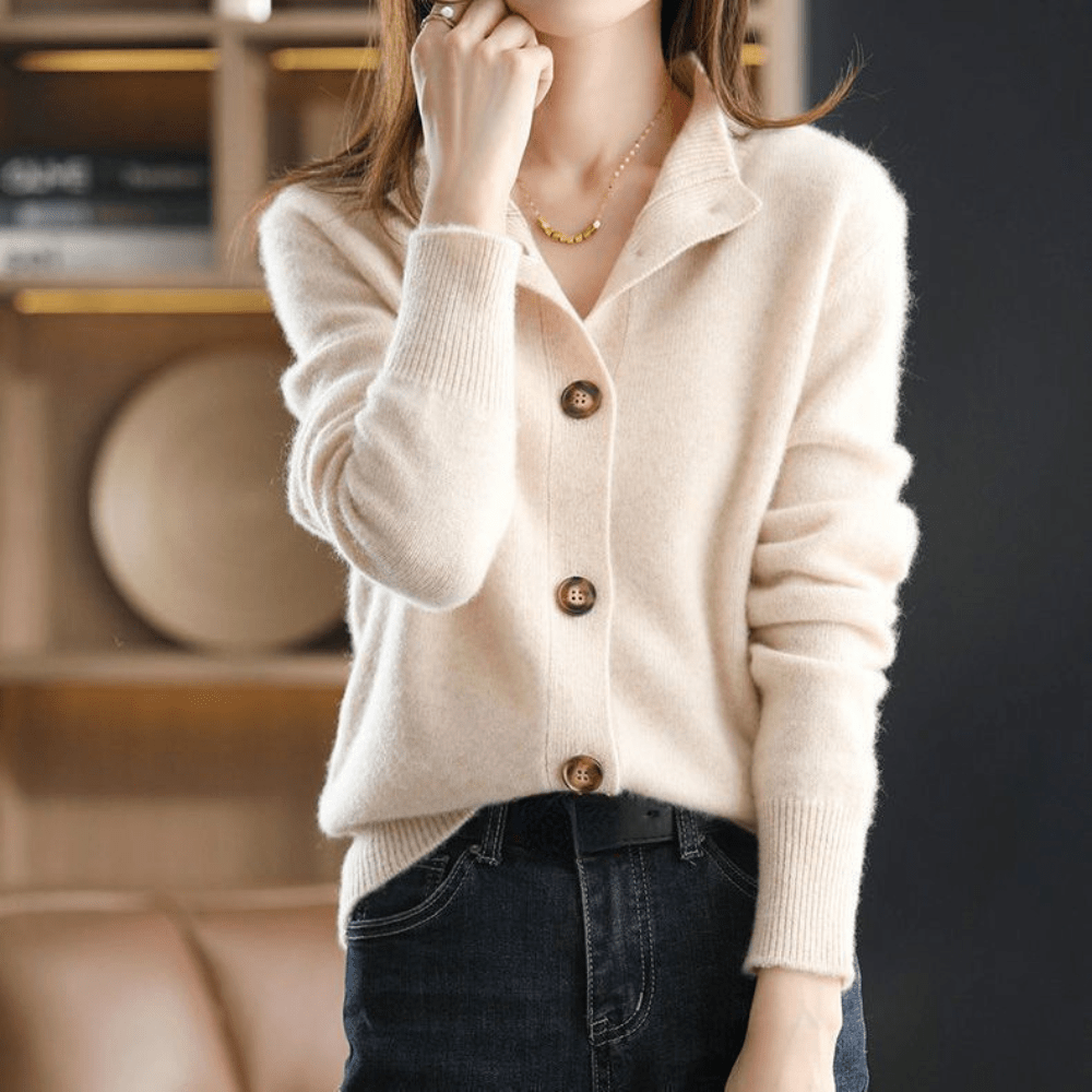 Joy | Soft Button-Front Knit Cardigan