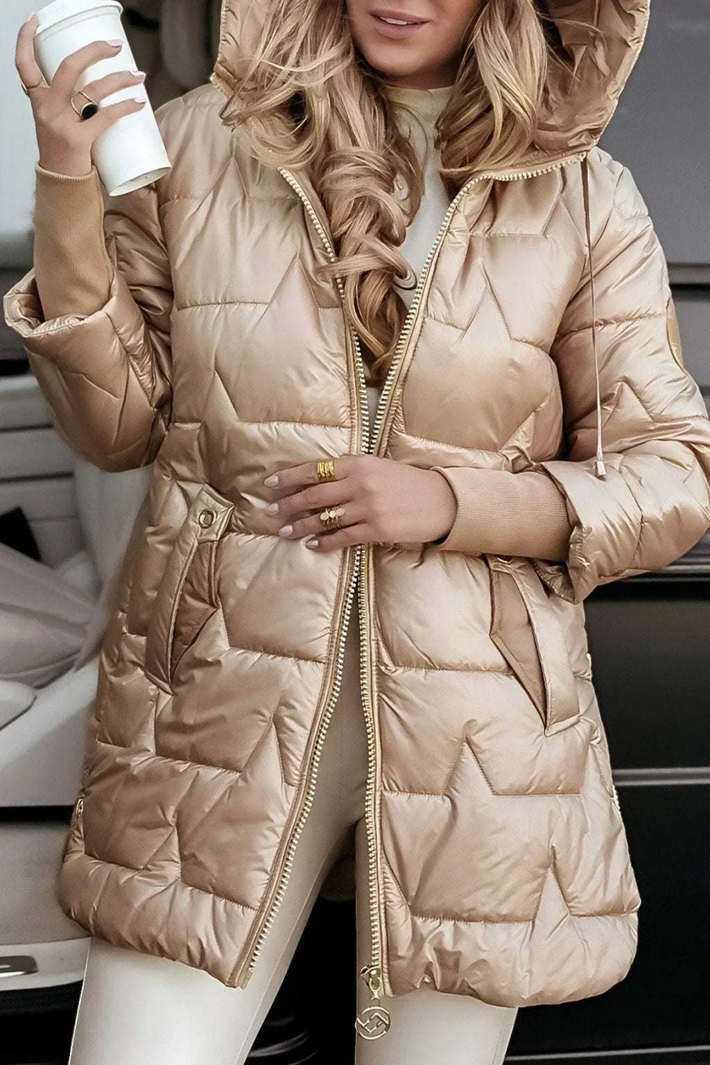 Avery | Quilted Hooded Puffer Jacket