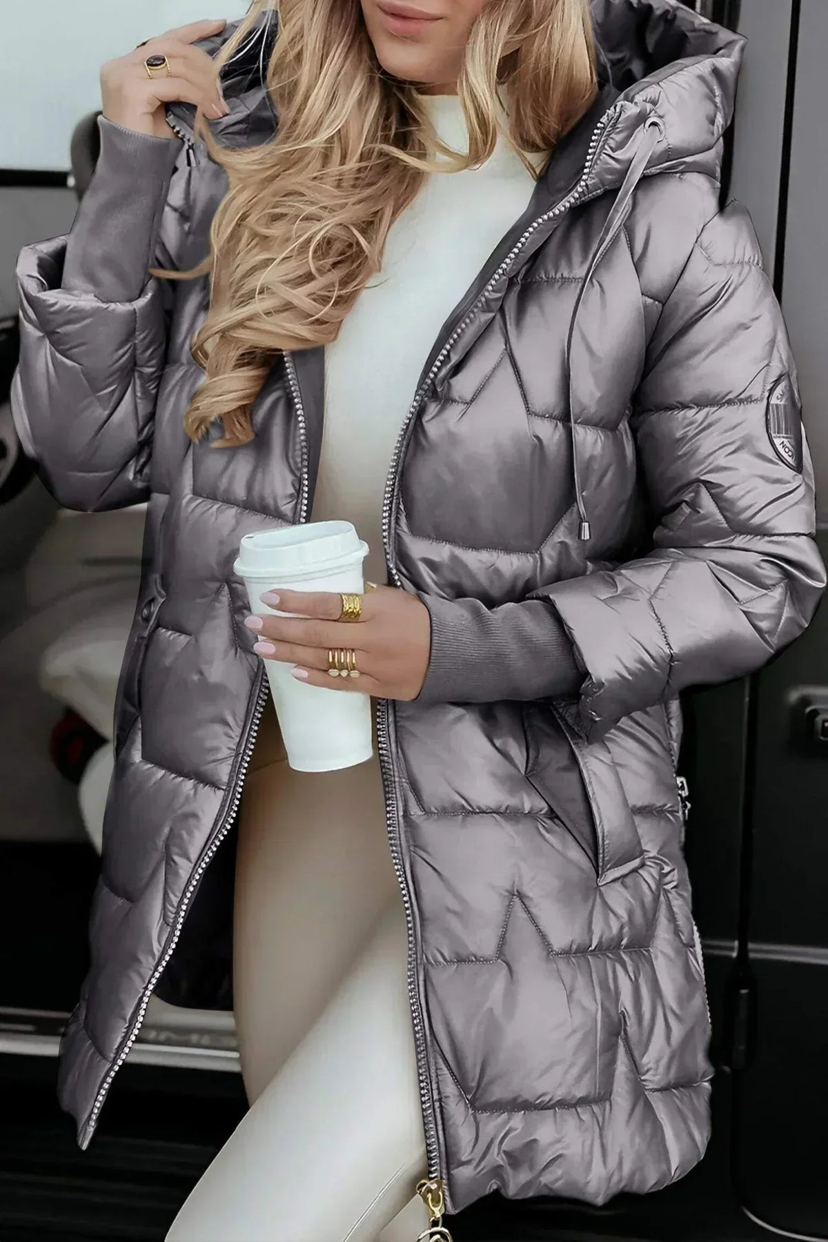 Avery | Quilted Hooded Puffer Jacket