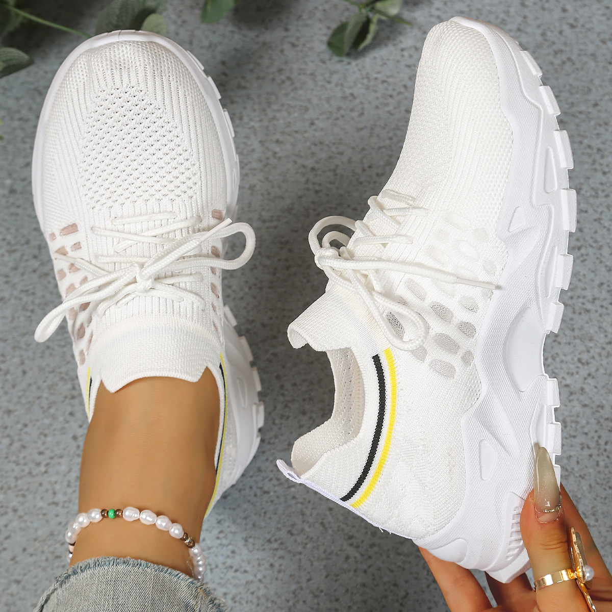 Adela | Lace-Up Sneakers With Wide Toe Box