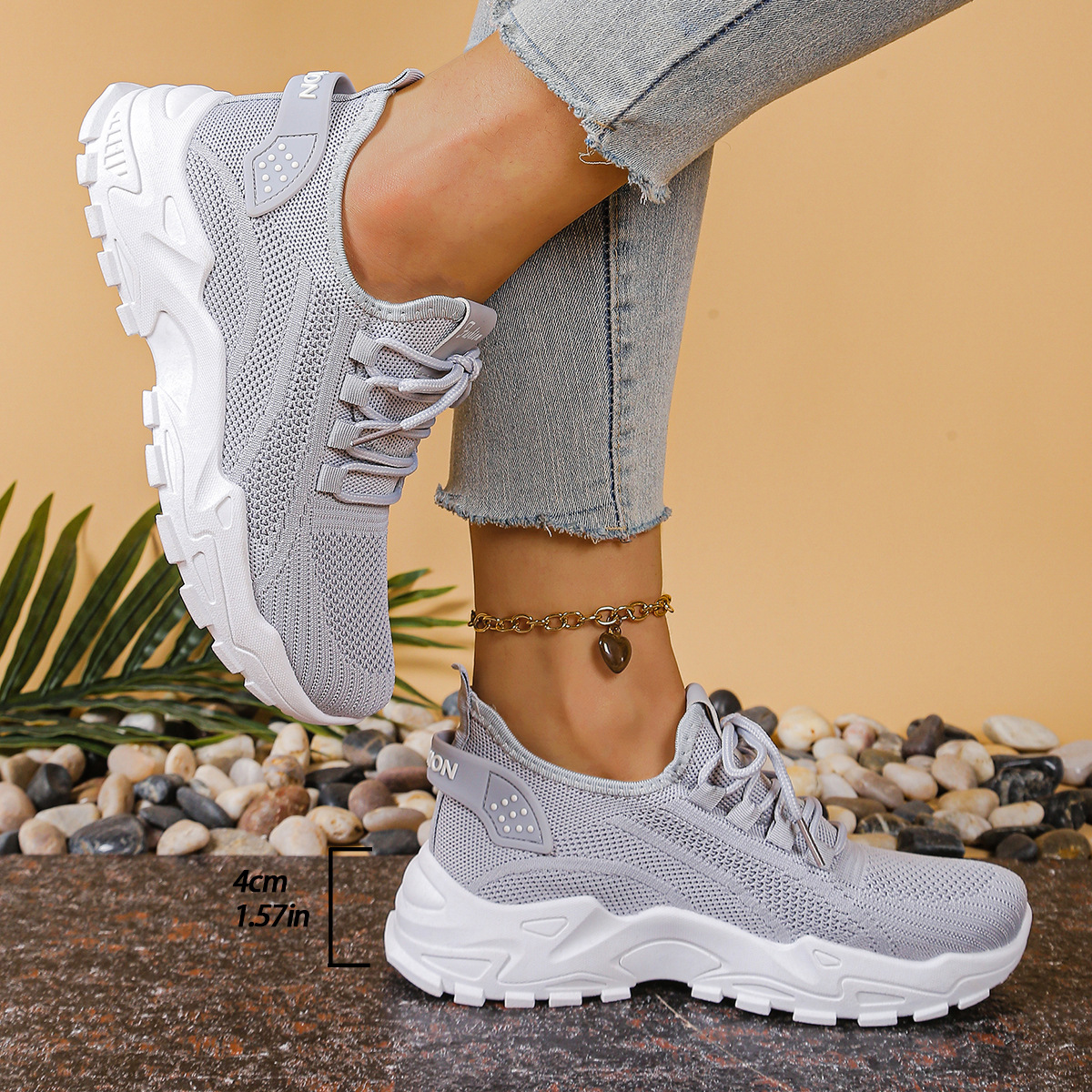 Adela | Lace-Up Sneakers With Wide Toe Box