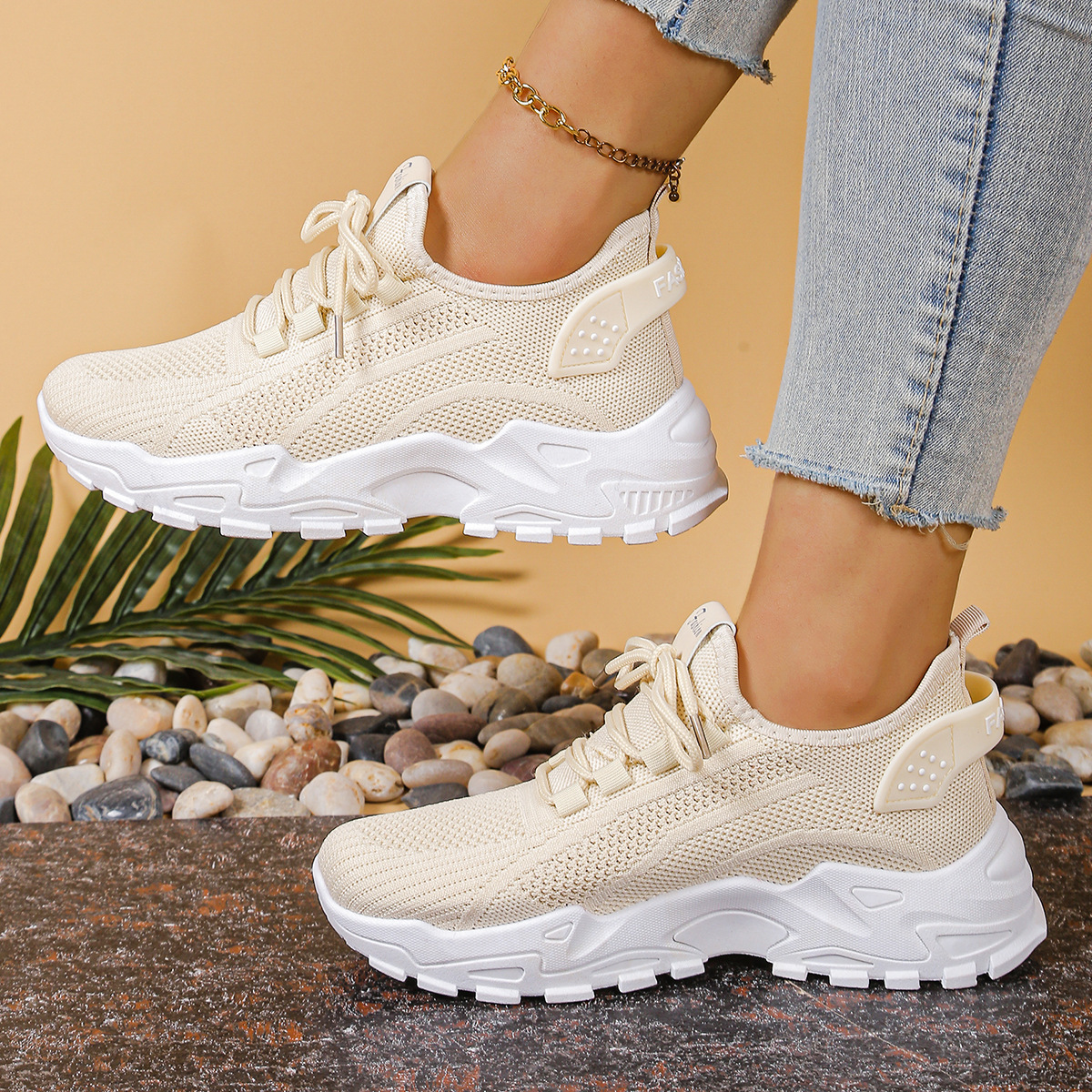 Adela | Lace-Up Sneakers With Wide Toe Box