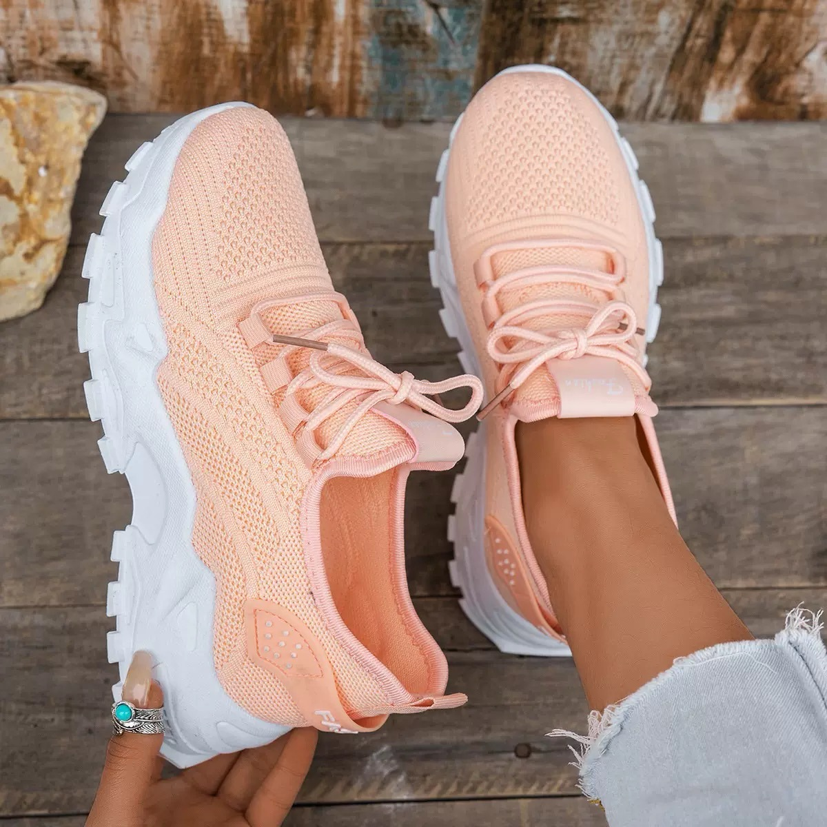 Adela | Lace-Up Sneakers With Wide Toe Box