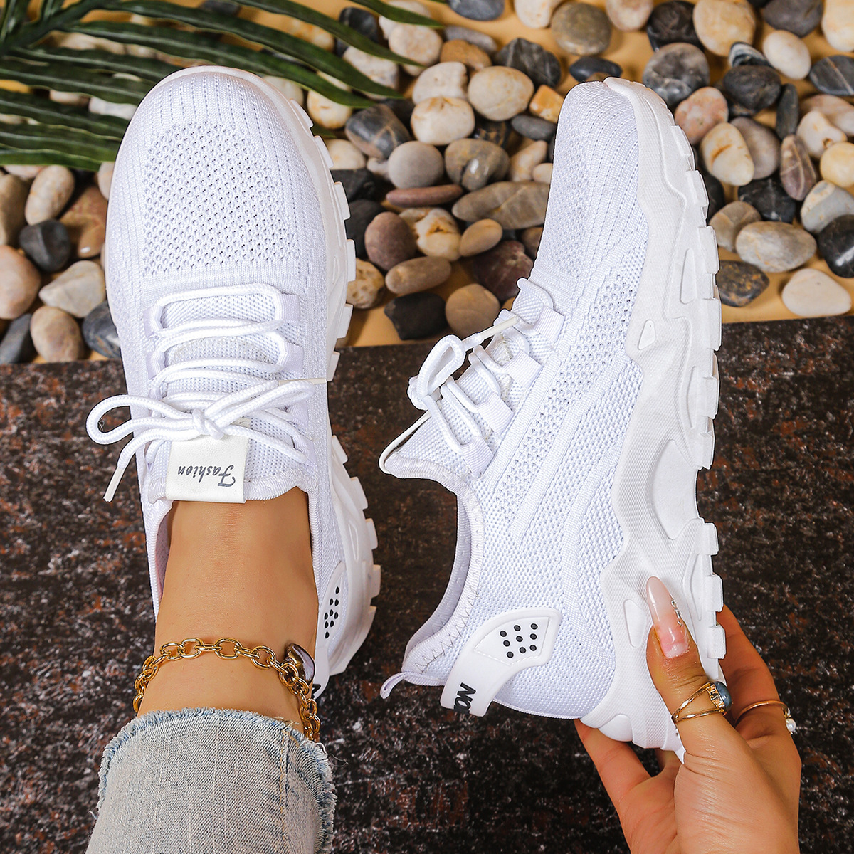 Adela | Lace-Up Sneakers With Wide Toe Box