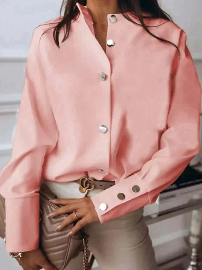 Mackenzie | Button-Down Blouse With Wide Cuffs