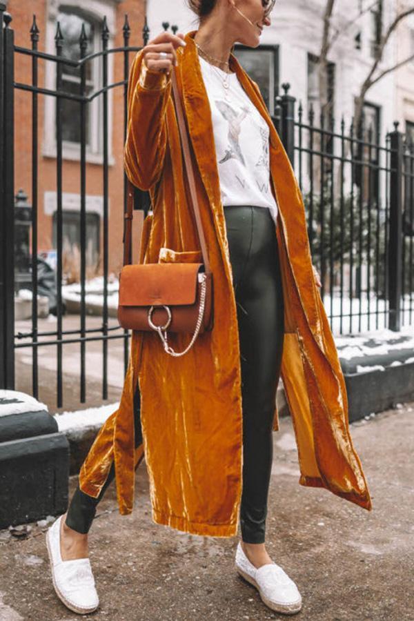 Gretchen | Long Velvet Kimono Jacket