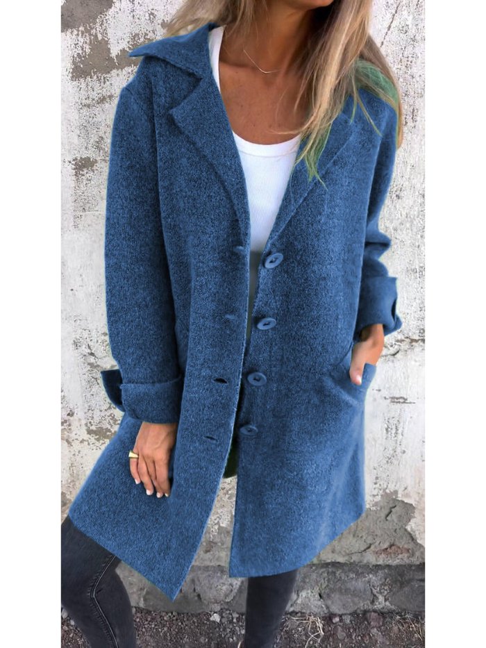 Coralie | Relaxed Tailored Coat With Lapel Collar