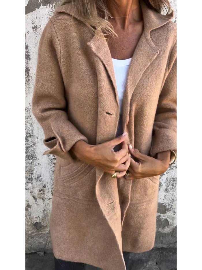 Coralie | Relaxed Tailored Coat With Lapel Collar