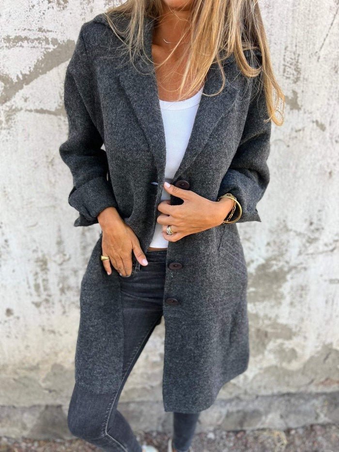 Coralie | Relaxed Tailored Coat With Lapel Collar
