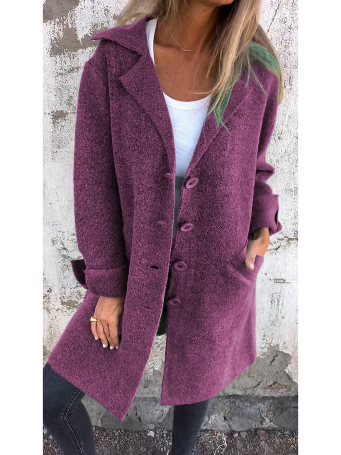 Coralie | Relaxed Tailored Coat With Lapel Collar