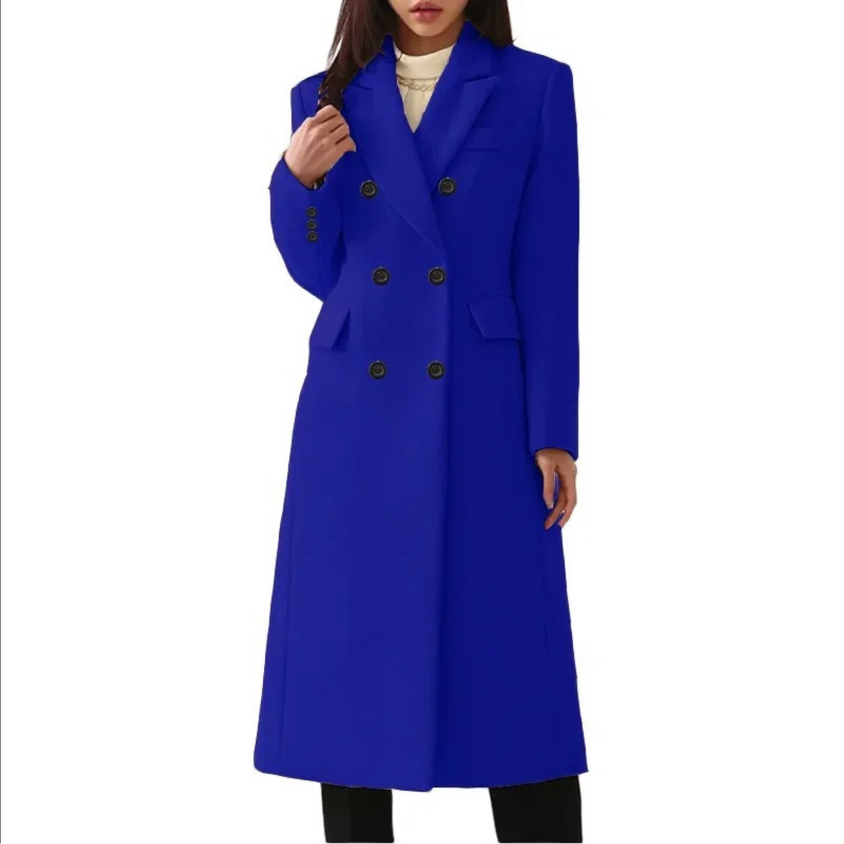 Joan | Long Double-Breasted Wool Coat