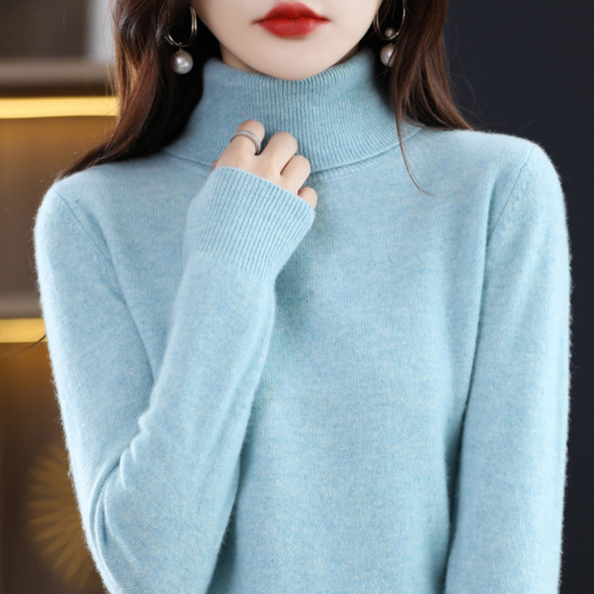 Corinne | Cashmere Turtleneck Sweater