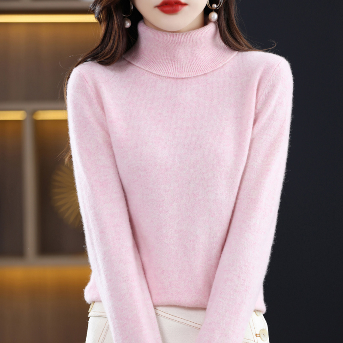 Corinne | Cashmere Turtleneck Sweater