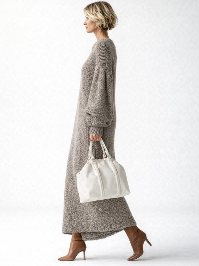 Zelda | Oversized Knit Maxi Sweater Dress