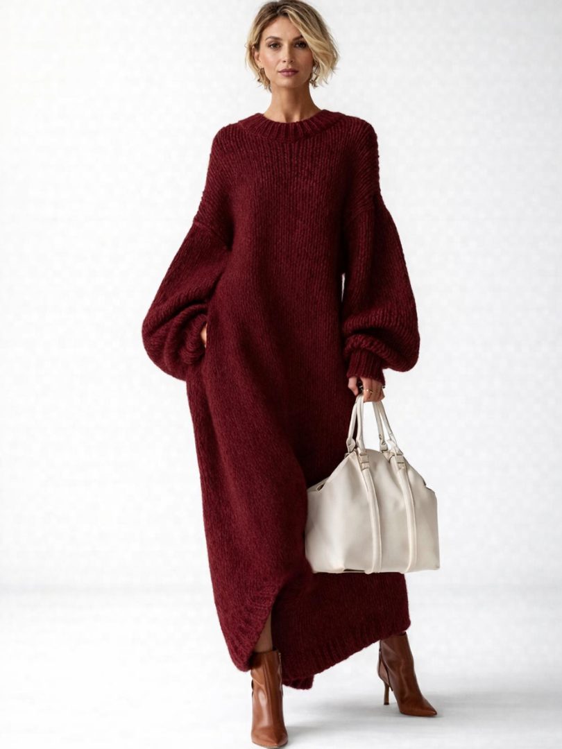 Zelda | Oversized Knit Maxi Sweater Dress