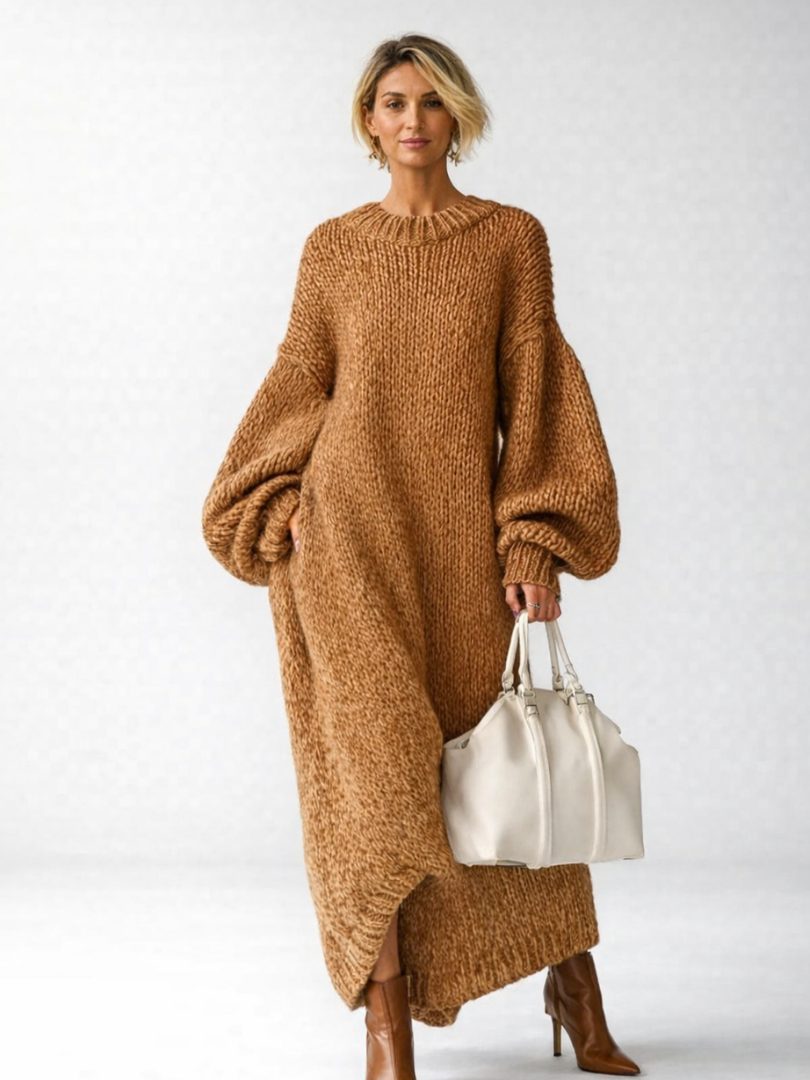 Zelda | Oversized Knit Maxi Sweater Dress