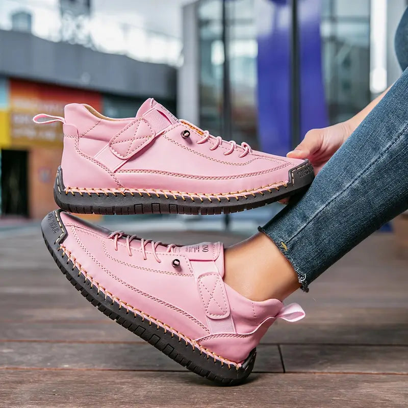 Anastasia | Lace-Up Sneakers With Strap Detail