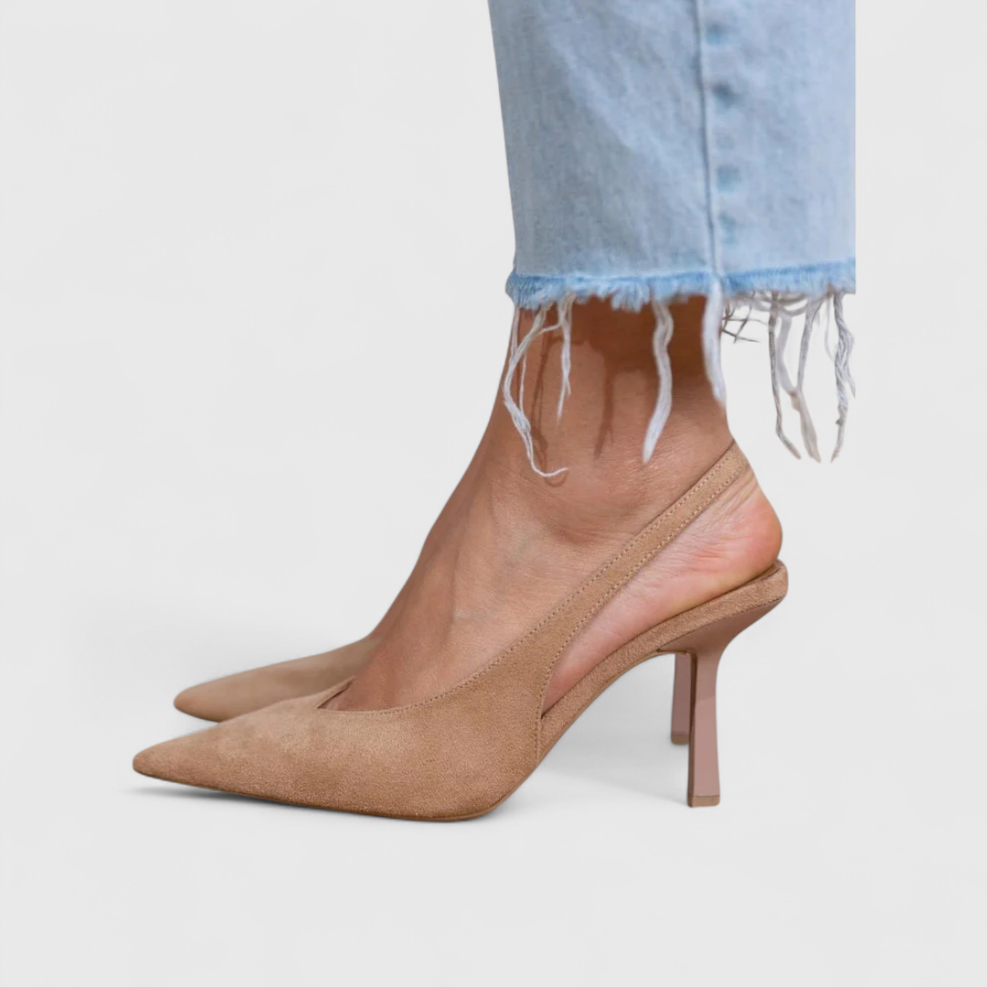 Ruth | Pointed-Toe Slingback Pumps With Stiletto Heel