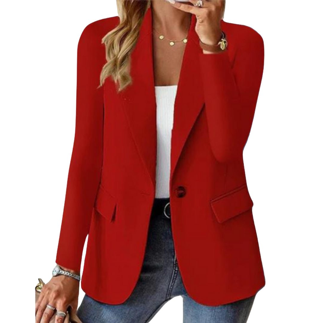 Ellen | Single-Button Blazer With Flap Pockets