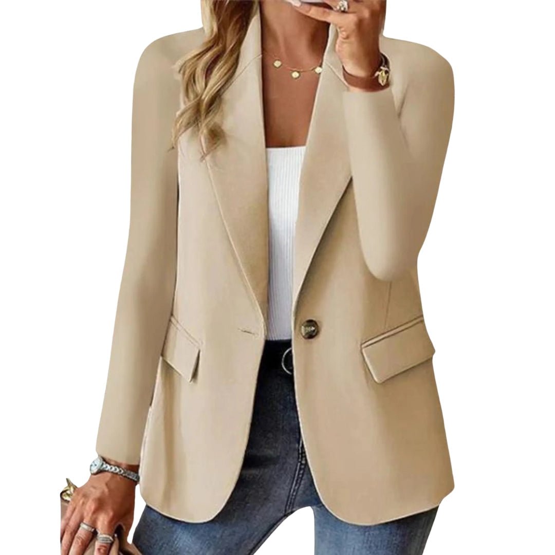 Ellen | Single-Button Blazer With Flap Pockets