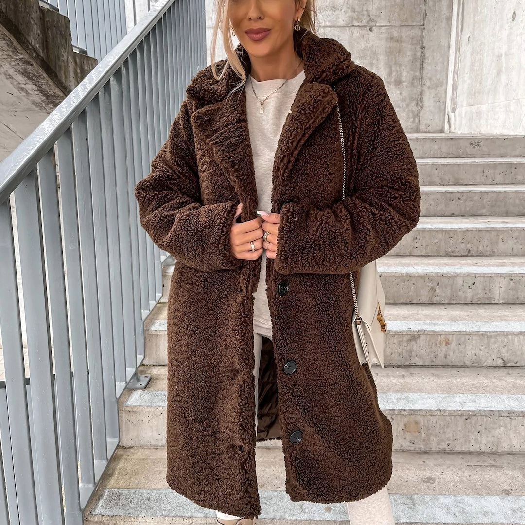 Gabriella | Oversized Teddy Long Coat