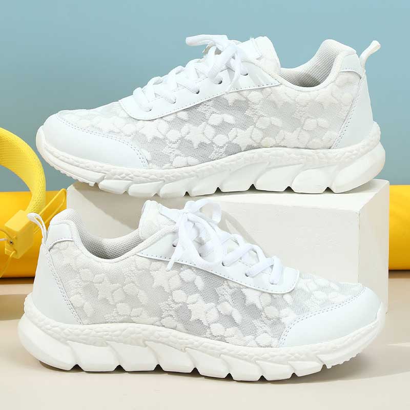 Samantha | Floral-Pattern Sneakers With Chunky Sole