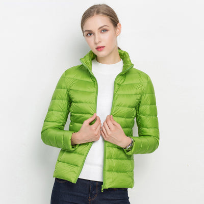 Francesca | Lightweight Down Jacket With Stand Collar