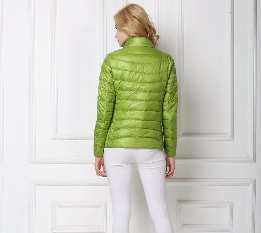 Francesca | Lightweight Down Jacket With Stand Collar