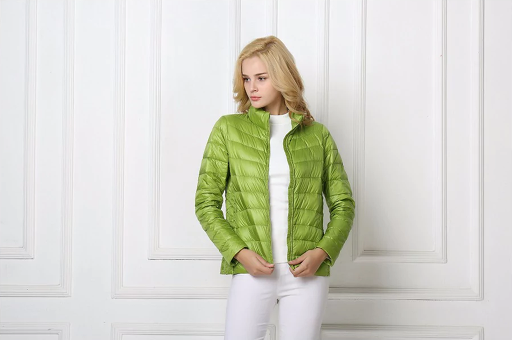 Francesca | Lightweight Down Jacket With Stand Collar
