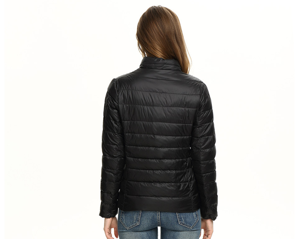 Francesca | Lightweight Down Jacket With Stand Collar