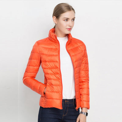 Francesca | Lightweight Down Jacket With Stand Collar