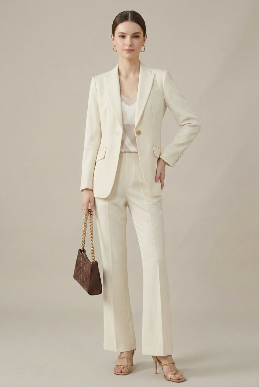 Patricia | Tailored Blazer And Straight-Leg Pants Set