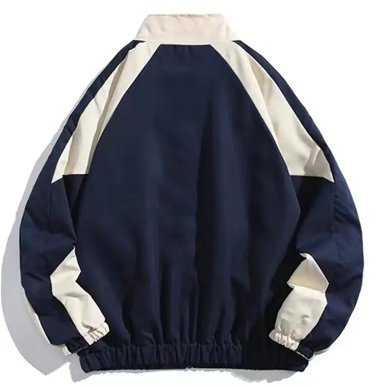 Jemima | Color-Block Windbreaker With Stand Collar