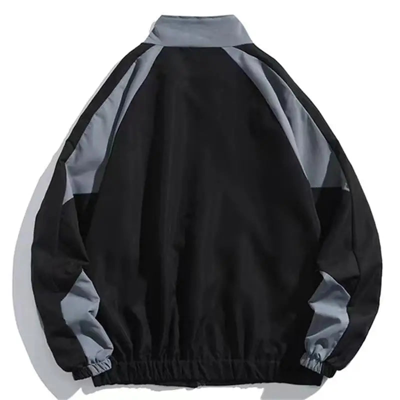 Jemima | Color-Block Windbreaker With Stand Collar